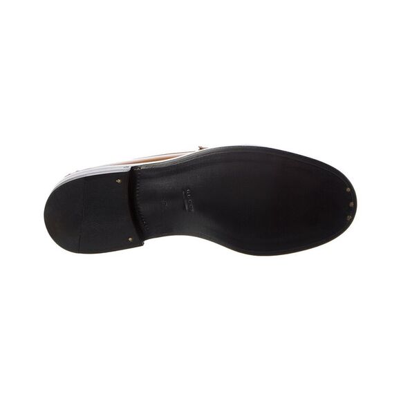 Gucci Double G Leather Loafer, Brown